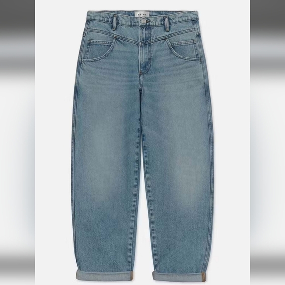 NWOT FRAME 90s Utility Loose High-Rise Straight-Leg Jeans $298 Size 23 - Picture 3 of 12